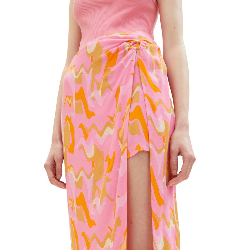TOM TAILOR Denim Women's Skirt with Slit & Pattern, 31704