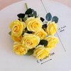 Jasion Artificial Roses Flowers 10 Heads Arrangement Silk Bouquet Glorious