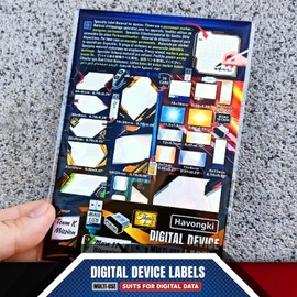 Havongki 150 USB Flash Drive Labels Removable Stickers Tags for Micro SD Memory Card Holder Organizer Case, Hub, SSD, Cable Management (D150)