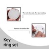 80pcs Keychain Set, 20pcs MDF Pendants Rings Clips Tassels Blank