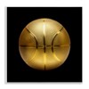 Stupell Industries Gold Designer Basketball Wall Plaque Art Design by