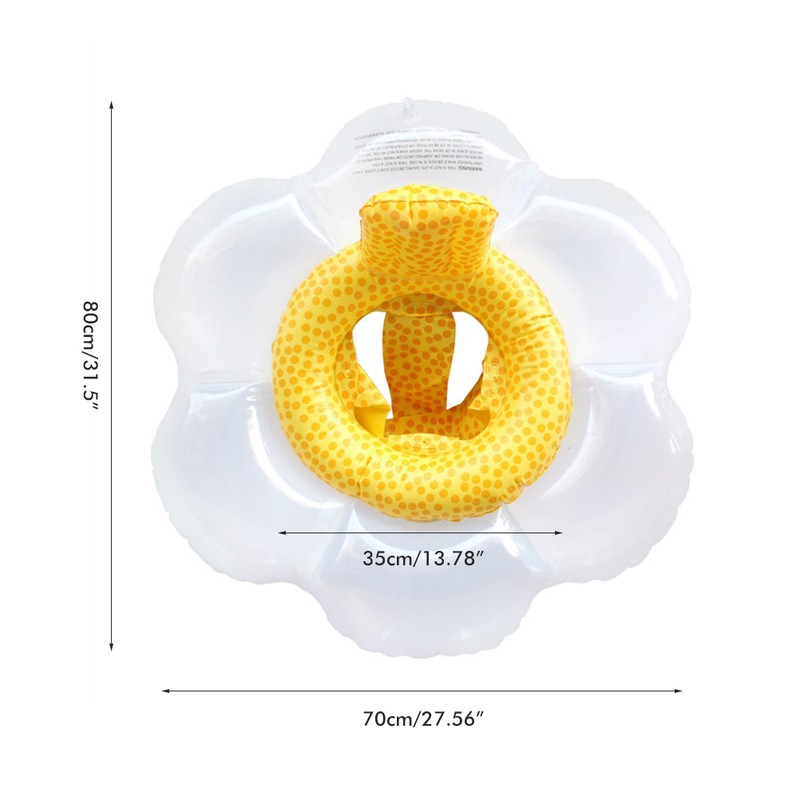 Baby Sun Flower Swimming Ring Kids Inflatable Floating Ring Swim