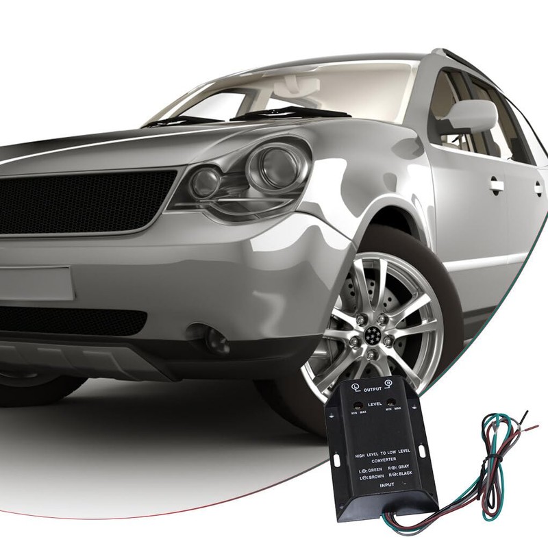 Car Stereo Audio RCA Speaker High to Low Level Line