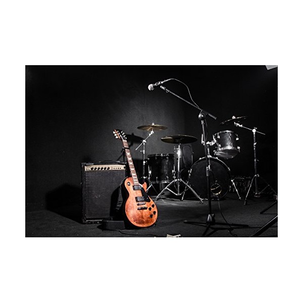 Yeele 7x5ft Garage Band Backdrop Guitar Drum Modern Rock Music