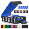 Trading Card Storage Box with Commander Display , 5-Row Deck