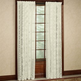 Sweet Home Collection Window Curtains Treatment Panel 63" or 84" Long in Stylish and Unique Patterns and Designs for All Home Décor Hopewell Cream