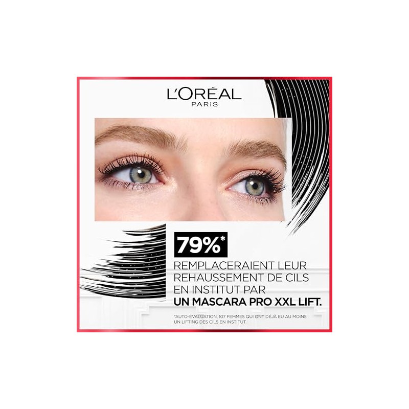 L'Oréal Paris Mascara for Lifted Eyelashes, 2-Step Mascara for Salon