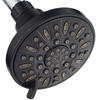 AquaDance OIL RUBBED BRONZE High Pressure 6-Setting 4" Shower Head