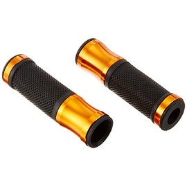 Bike Parts Center 903315 Motorcycle Grips, Custom Grips, Left and Right Set, No Bar Ends, Gold, Honda Super Dio, Etc