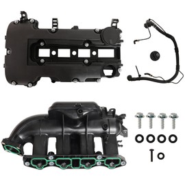 JAVOUKA Engine Valve Cover & Intake Manifold Kit Fit for Chevy Cruze 1.4L 2012-2015, Fit for Chevy Sonic Trax 1.4L 2013-2019, Fit for Buick Encore 1.4L 2013-2019, OE# 615-380 264-968 25200449 25198874