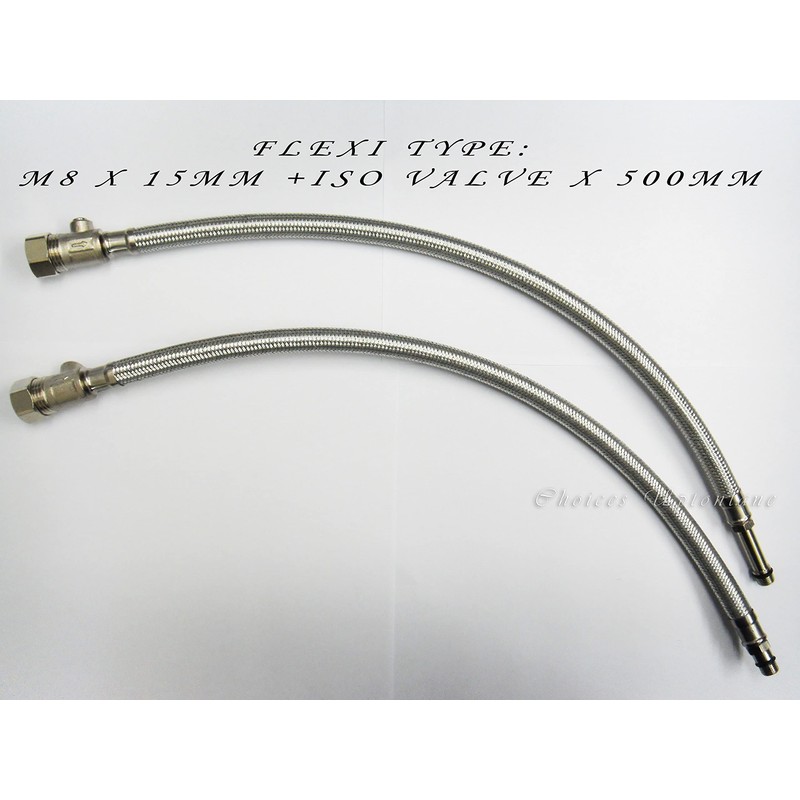 AK Monobloc Tap Tail Connector Flexible Hose M8 X 15mm