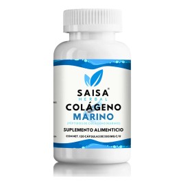 Peptidos de Colgeno Marino Hidrolizado 120 Cps  Suplemento Alimenticio  Saisa Herbal  Piel, Articulaciones y Uas  Antiedad y Belleza                  