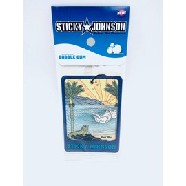 Sticky Johnson Air Freshener – Long-Lasting Fragrance for Car, Home & Workspace – Eliminates Odors – Choose from Coconut Cream, Vanilla, Bubblegum & Summer Vibes (Bubblegum)