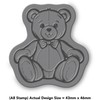 'Teddy Bear' Rubber Stamp - Unmounted Design for Crafting &