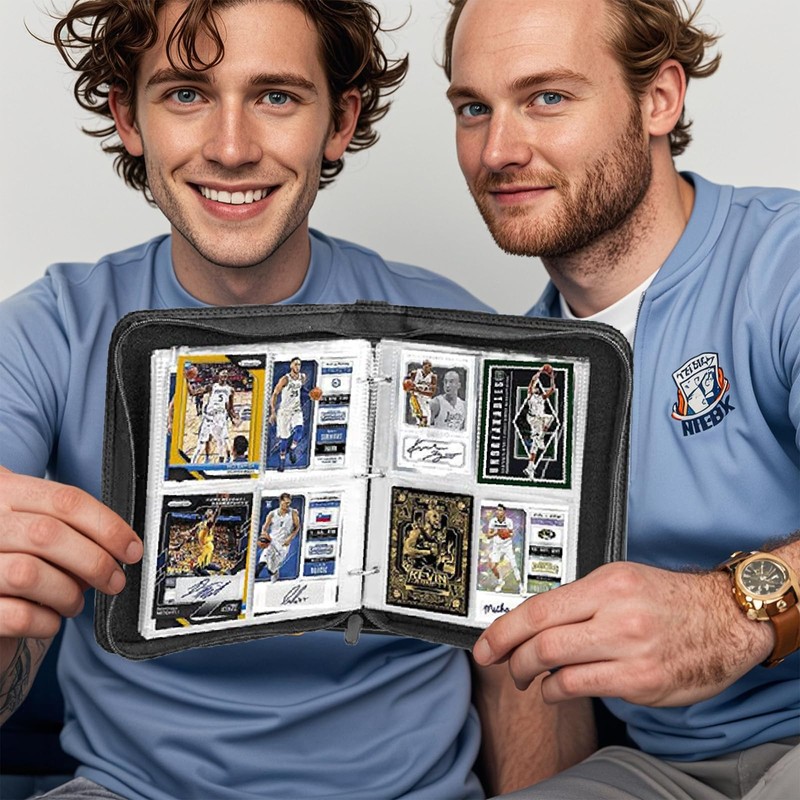 Football Card Holder,r 4 Pockets - 100 Pages Holding 400