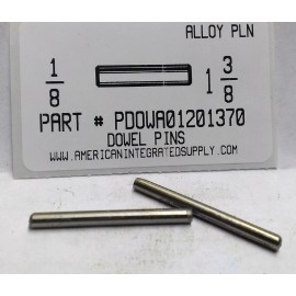 AMERICANINTEGRATEDSUPPLY.COM 1/8X1-3/8 DOWEL PINS ALLOY STEEL PLAIN (5)