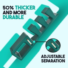 APEX Adjustable Toe Separators - Over 50% Thicker & More Durable - Doctor Recommended - Stretches to Fit - 4 Pack Adjustable Bundle (1 Pair Size S/M & 1 Pair Size Large) (Green)