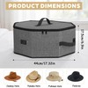 Zynaxir Hat Boxes with Lids, Hat Storage Box for Travel,