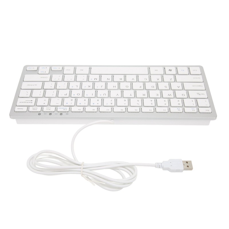 Mini Keyboard Mini Ultra Thin 78 Keys USB Wired Keyboard