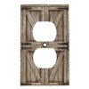 Top Brass Rustic Farmhouse Barndoor Electrical Cover Wall Plate -