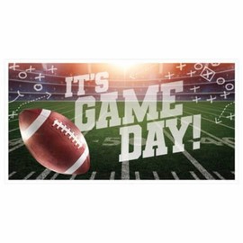 It's Game Day Multicolor Football Banner - 65 x 33.5 (1 Piece) | Multicolor Party Banner for Sport-Themed Parties & Events