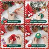 Fadcaer Christmas Crochet Kit for Beginners, 4 PCS DIY Christmas
