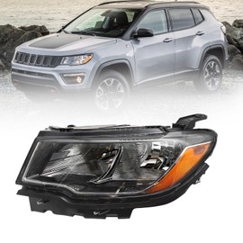 LEAVAN Headlights Assembly Fit for 2017-2021 Jeep Compass OE Factory Style Headlights(Driver side)