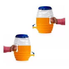 Vitrolero 2 Cocina Dispensador Vitrolero 11 Ltrs Plástico Llave Tapa