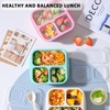 ZHUIYIWIN Snack Boxes (3 Pack), Reusable Bento Lunch Boxes with