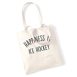 Flox Creative Happiness is ice hockey tote bag