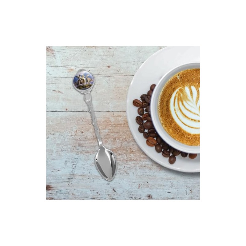 Wolf Pack Moon Novelty Collectible Demitasse Tea Coffee Spoon