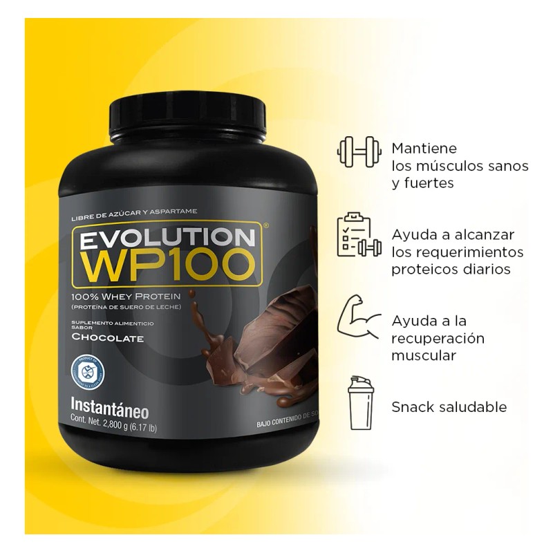 Proteina Suero De Leche (whey) Wp100 Evolution 2.8kg Sabores Sabor