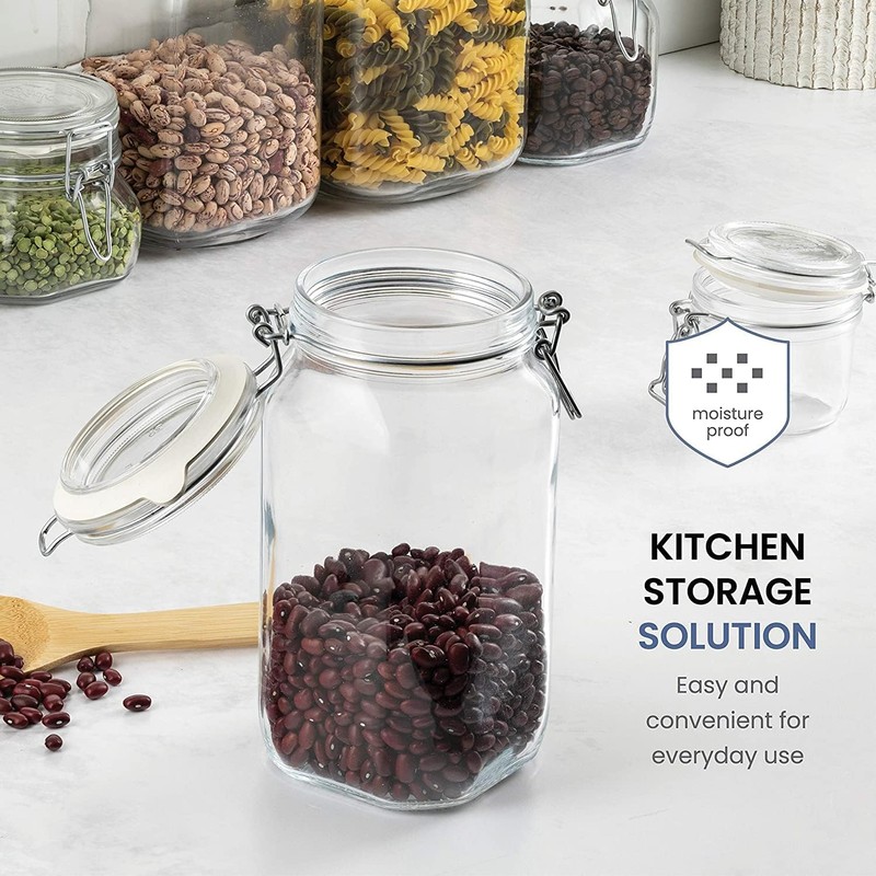 Bormioli Rocco Fido, 2 Pack, 33.75 Oz. Food Storage Glass