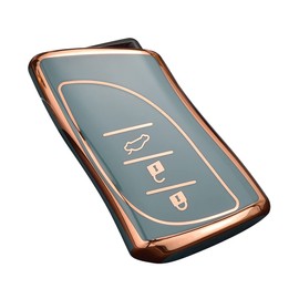 YANMW Smart Key Case Compatible with Lexus LC LS UX ES New NX Leather Key Holder Genuine Leather Key Cover, blue2