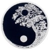 ZEGINs Buddhist Zen Yin Yang Tree Patch Embroidered Applique Iron
