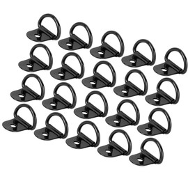 ACROPIX Car D-Ring Anchor Auto Trunk Black 20pcs