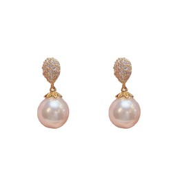 Pearl Earrings, 925 Silver, Women's, Popular, Hypoallergenic, Pearl
