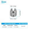 PATIKIL Self-Tapping Threaded Inserts, 20 Pcs M8 x M12 x