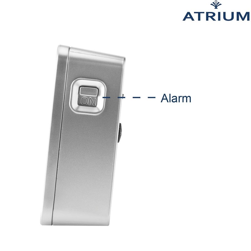 Atrium Funkwecker Analog Quarz ohne Ticken mit Licht und Snooze
