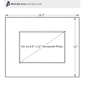 Mainely Urns Horizontal Customized Pet Memorial Red Alder Picture Frame - for 8 1/2" x 11" Photo - You were My Favorite Hello and My Hardest Goodbye - Sympathy Dog or Cat Gift Bereavement Plaque
