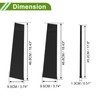 HOPESPANNER Door Pillar Window Trim for Chevy Suburban 2015-2020 Black