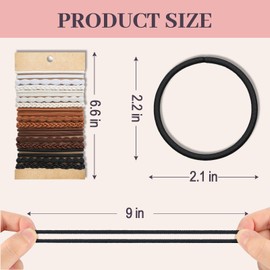 JIIRS 20PCS Boho Hair Ties,Elastic Bracelets,Elastic Hair Ties, Hair Bands For Ponytails,Bracelets Hair Ties for Thick or Thin Hair,Hair Ties No-Damage For Daily Life, Sport, Working(Set6)