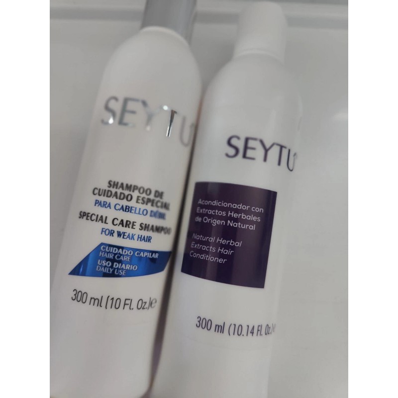 seytu special care, shampoo + conditioner, Biotin,Herbal Extract, caida capilar