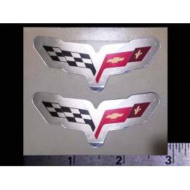 CORVETTE - Set of 2 Original Vintage 1970’s 80’s Racing Decals/Sticker