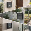 Metateel Wall Mounted Locking Mailbox with Outgoing Mail Slot, Secure