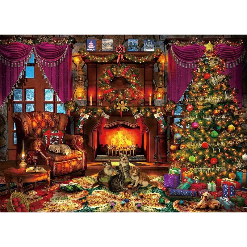 Christmas Advent Calendar Jigsaw Puzzle, 1008 Pieces, 24 Mini Boxes,