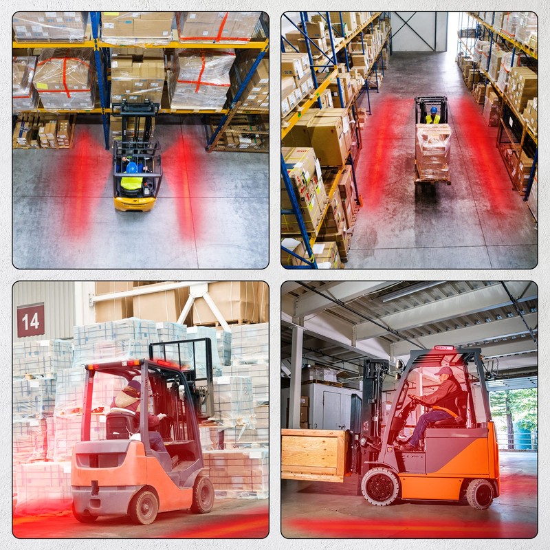 30W LED Forklift Warehouse Warning Truck Safety Light DC 12-80V