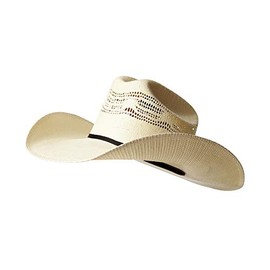 ARIAT Men's Bangora Double S Straw Cowboy Hat Natural 6 3/4