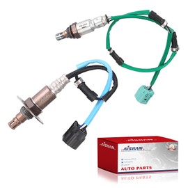 AISHAN 2PC O2 Oxygen Sensor Upstream/Downstream Compatible with Honda CR-V EX LX EX-L Sport Utility 4-Door 2.4L 2007 2008 2009 Replace 234-9062, 234-4359, 211200-2461, 36531-RNA-A01, 6532-RZA-004
