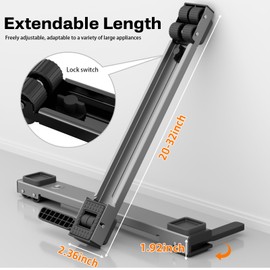 KVRG Appliance Rollers Heavy Duty,Newest Extendable Appliance Sliders,Liftable Washing Machine Base,Easily Move Washer and Dryer Machines,Refrigerators,Furniture-Grey